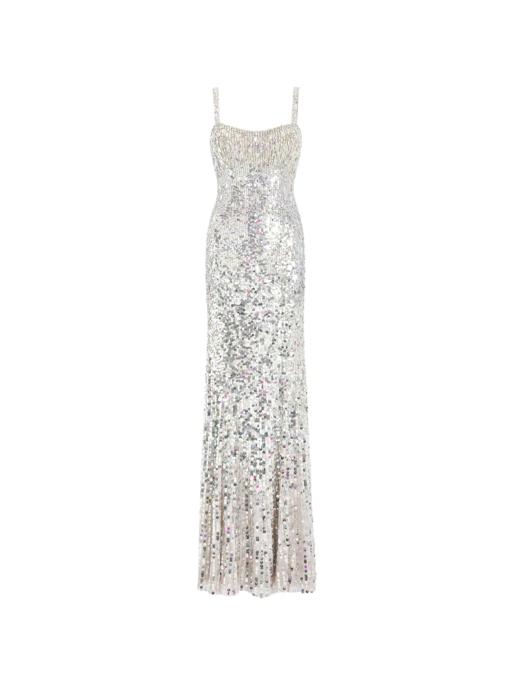 Jenny Packham Mirabeau sequined dress - Argento