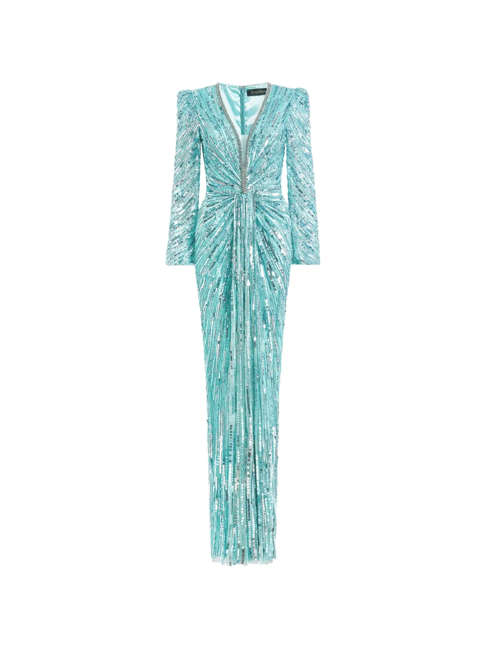 Jenny Packham Darcy sequin-embellishment maxi dress - Blue