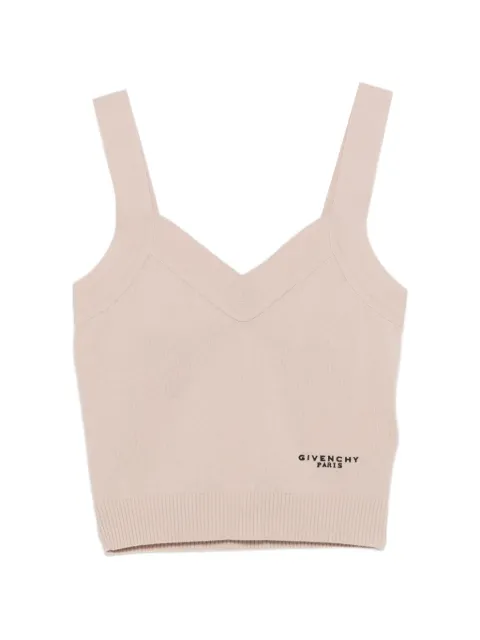 Givenchy top tejido con cuello en V