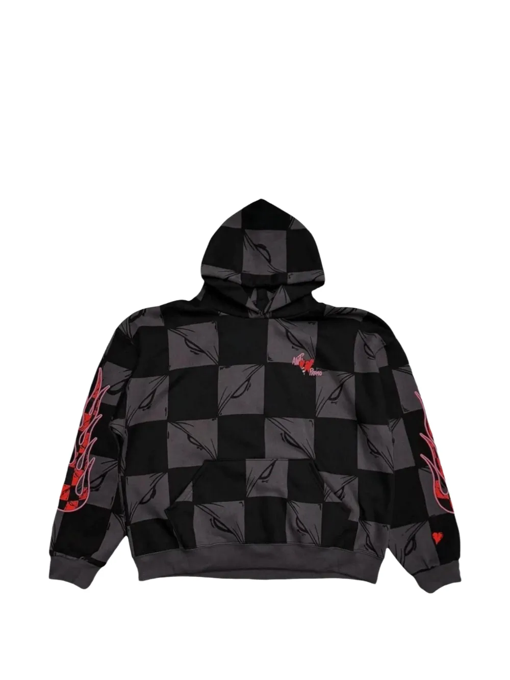 ANTI PROMO Matty Boy 99 Eyes flame hoodie - Nero