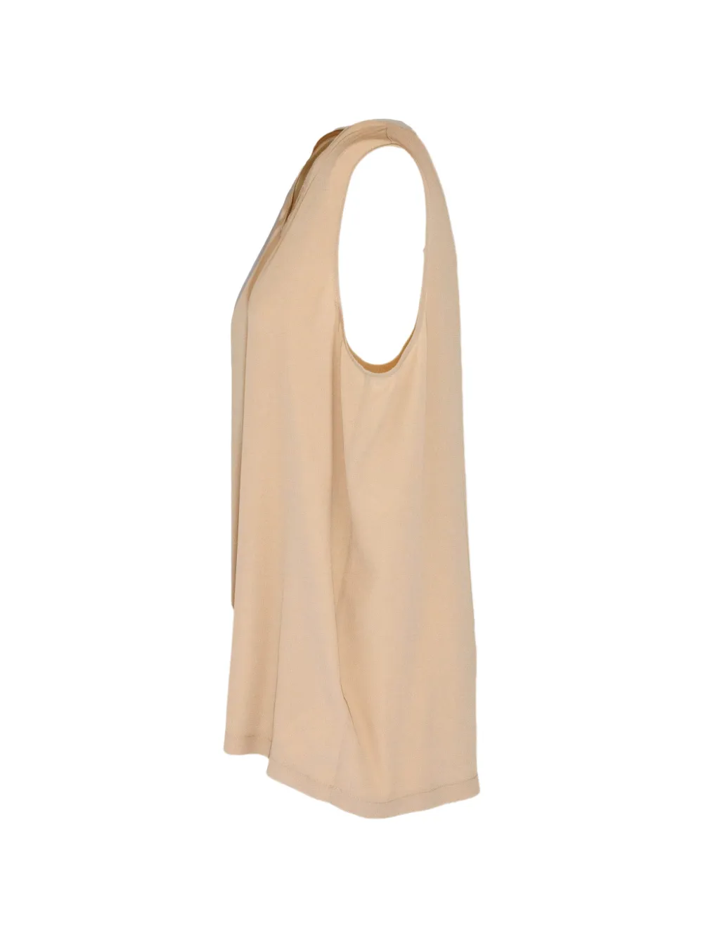 Fabiana Filippi Tulen top met V-hals Beige