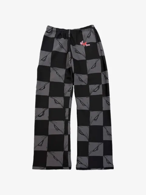 ANTI PROMO checkered "Black/Grey" track pants