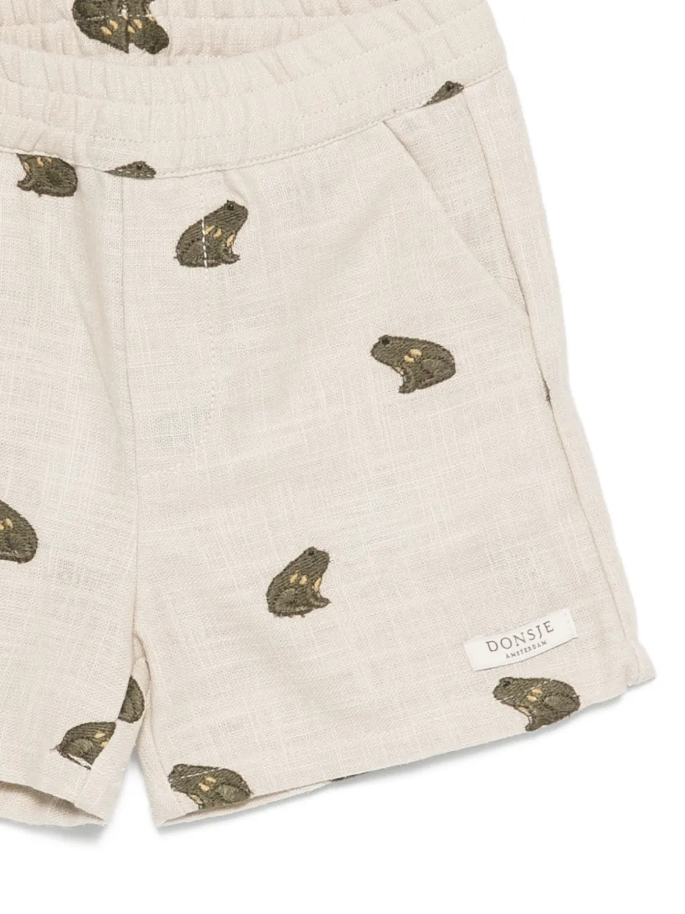 Donsje Zwembroek met kikkerprint Beige