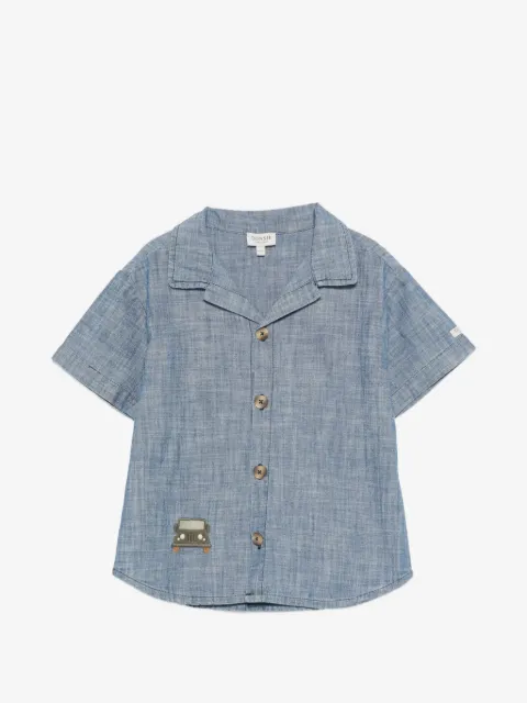 Donsje Ludon Jeep-embroidery button-down shirt