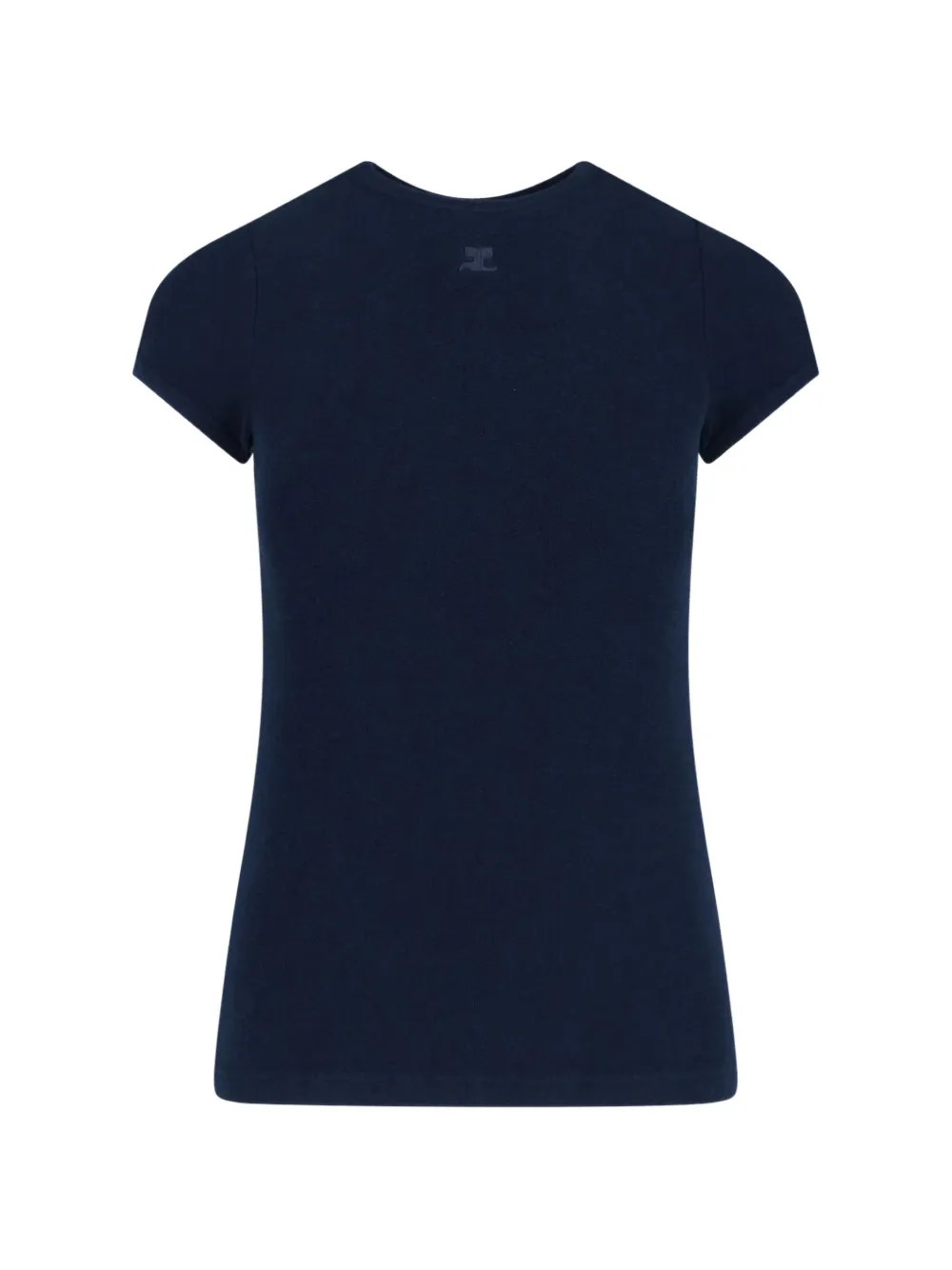 Courrèges logo T-shirt - Blu