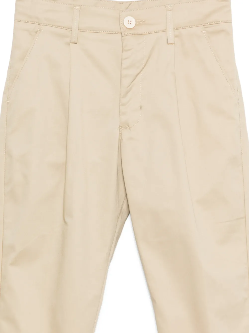  Paolo Pecora Kids Pleated-front Trousers - Neutrals 
