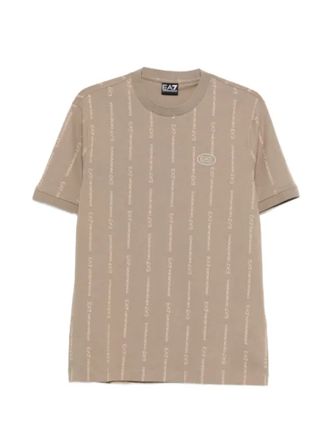 Ea7 Emporio Armani logo-striped T-shirt