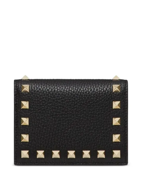 Valentino Garavani rockstud flap leather wallet