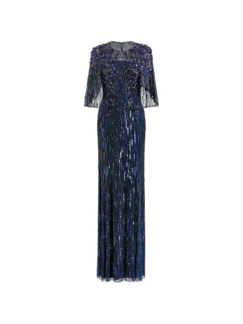 Jenny Packham Astra sequin-embellishment maxi dress