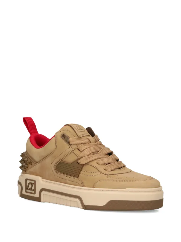 Christian Louboutin Astrolubi Studded Trainers | Neutrals | FARFETCH
