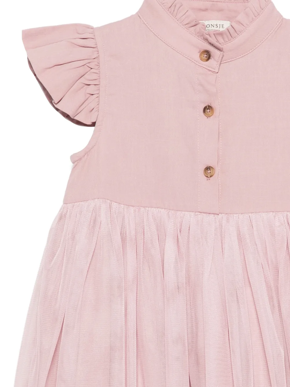 Fleurance Ruffled High-Neck Dress