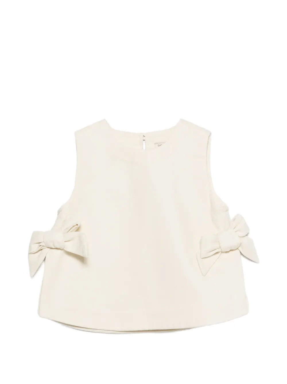 Donsje Veeri bow sleeveless blouse - Toni neutri