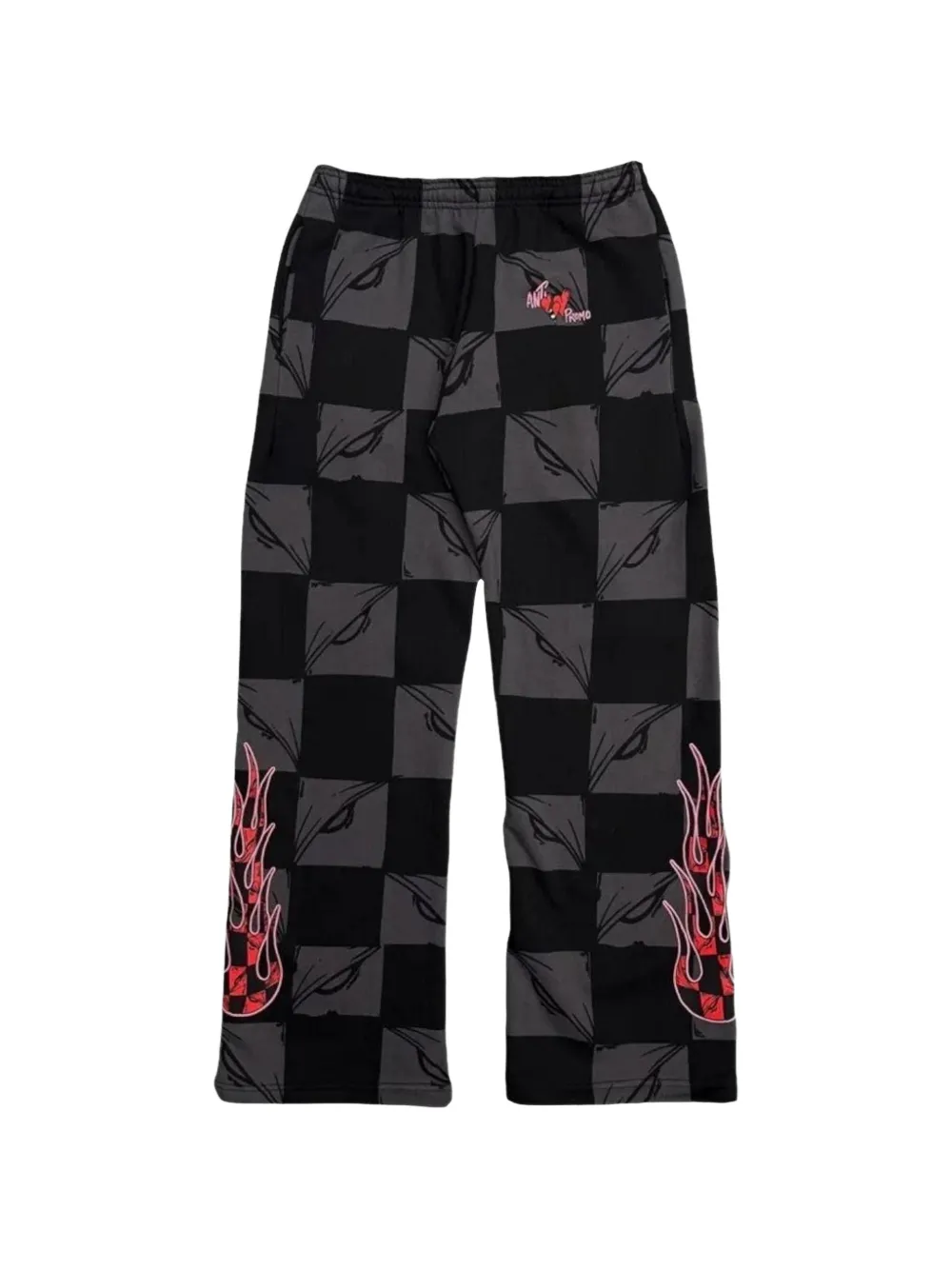 ANTI PROMO ATL Flame "Black/Grey" track pants - Nero