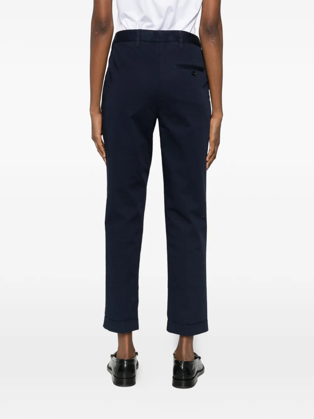ASPESI Broek met cuffs Blauw