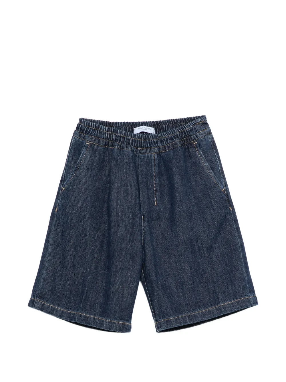 Paolo Pecora Kids elasticated denim shorts - Blu