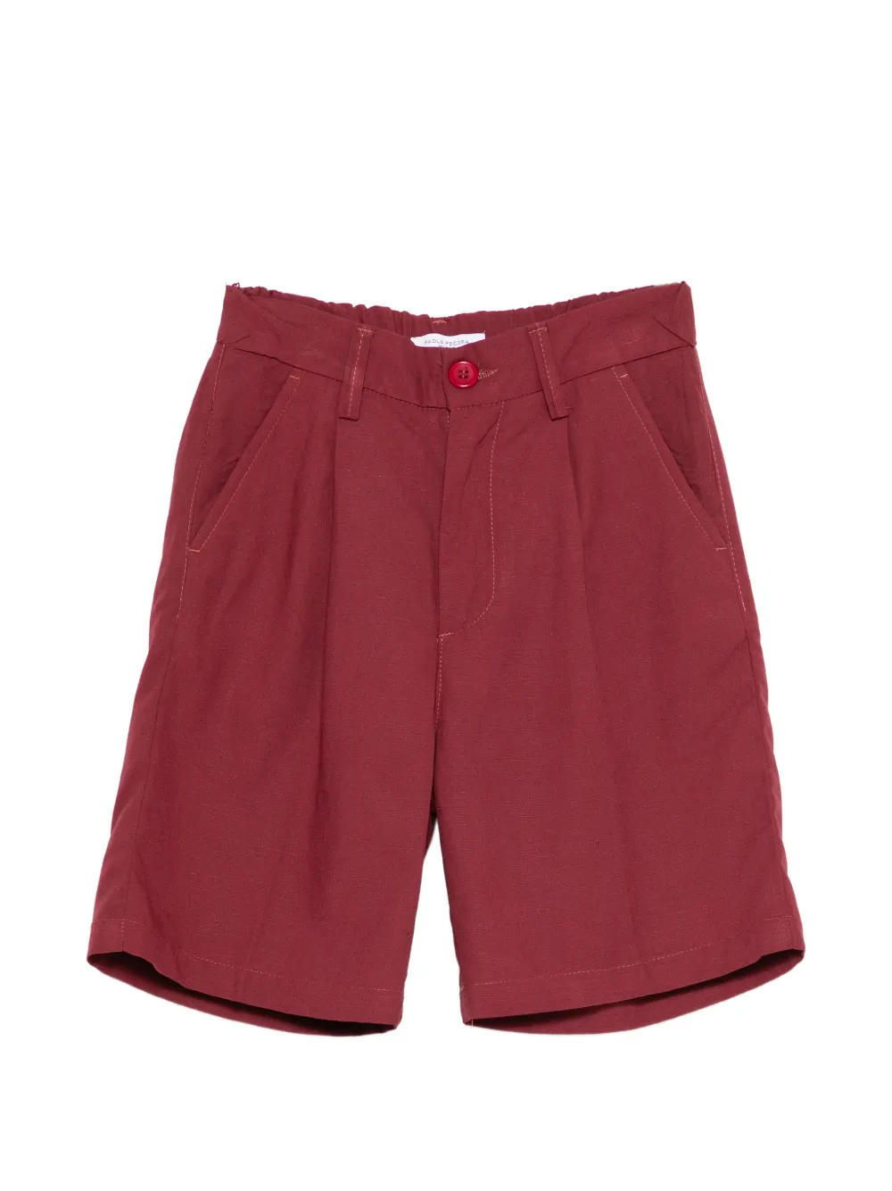 Paolo Pecora Kids pleated shorts - Rosso