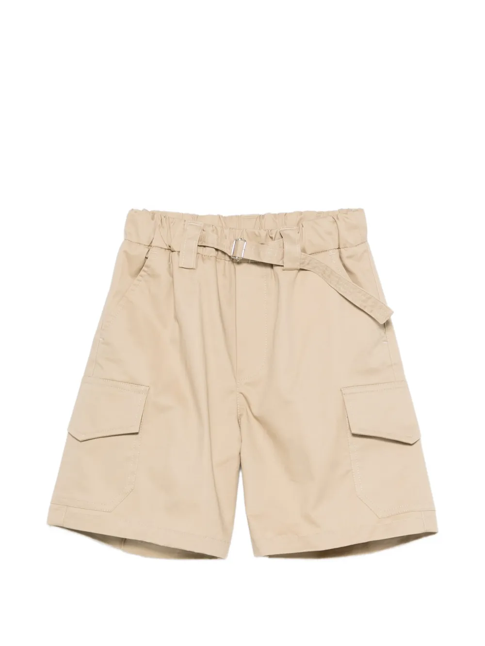 Paolo Pecora Kids belt pocket shorts - Toni neutri