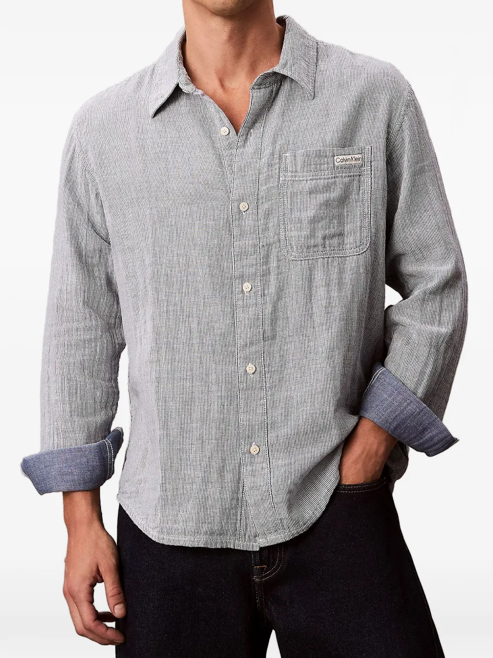 Calvin Klein striped shirt - Blu