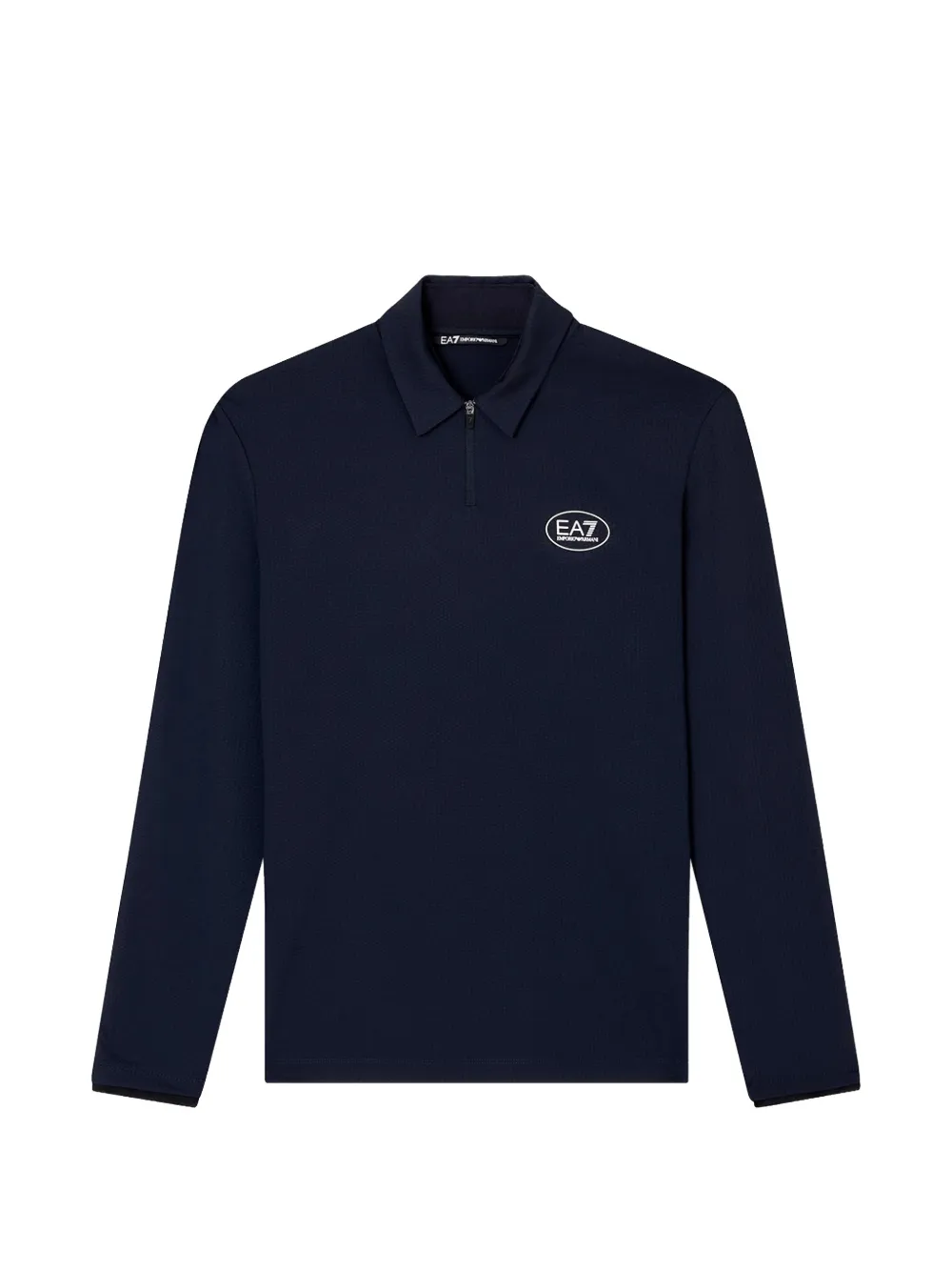 Ea7 Emporio Armani long-sleeve polo shirt - Blu