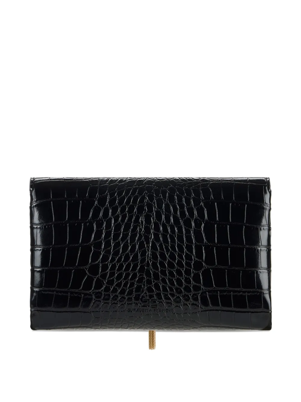  Elisabetta Franchi Tassel-embellishment Clutch Bag - Black 