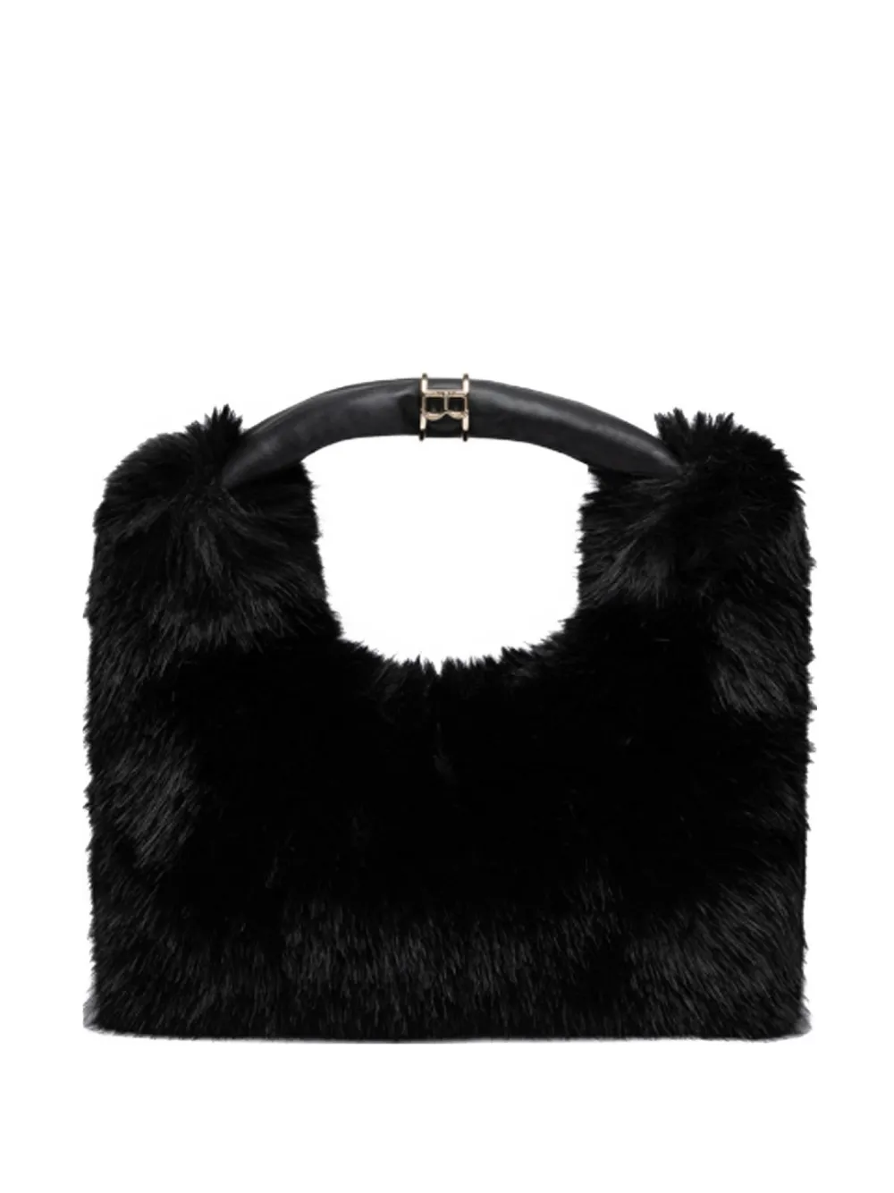 Blugirl faux-fur tote bag - Nero