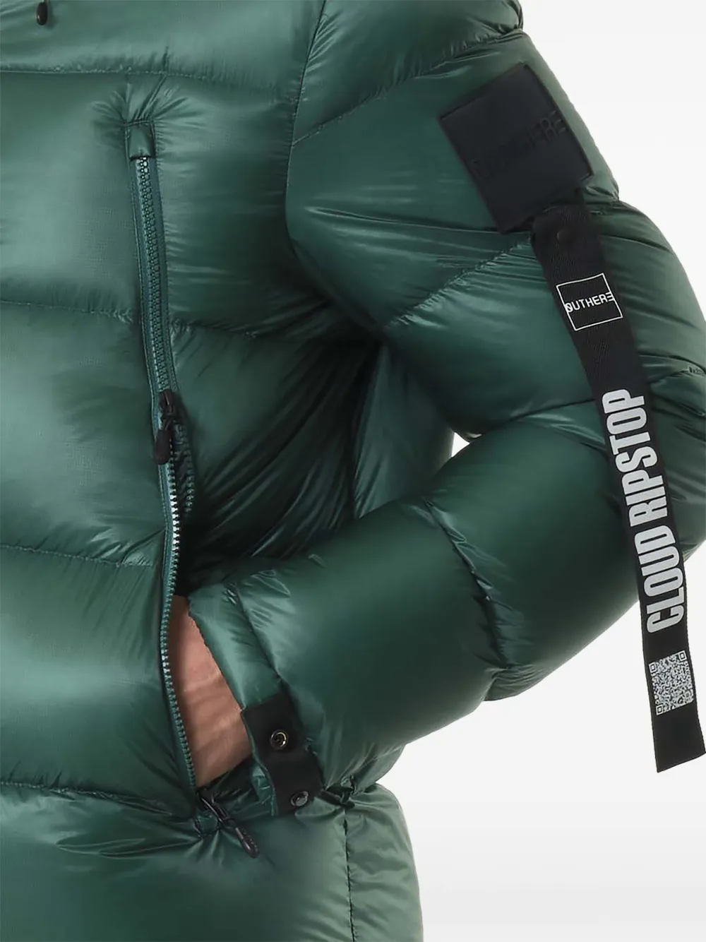 Outhere Hooded Puffer Jacket - Green 