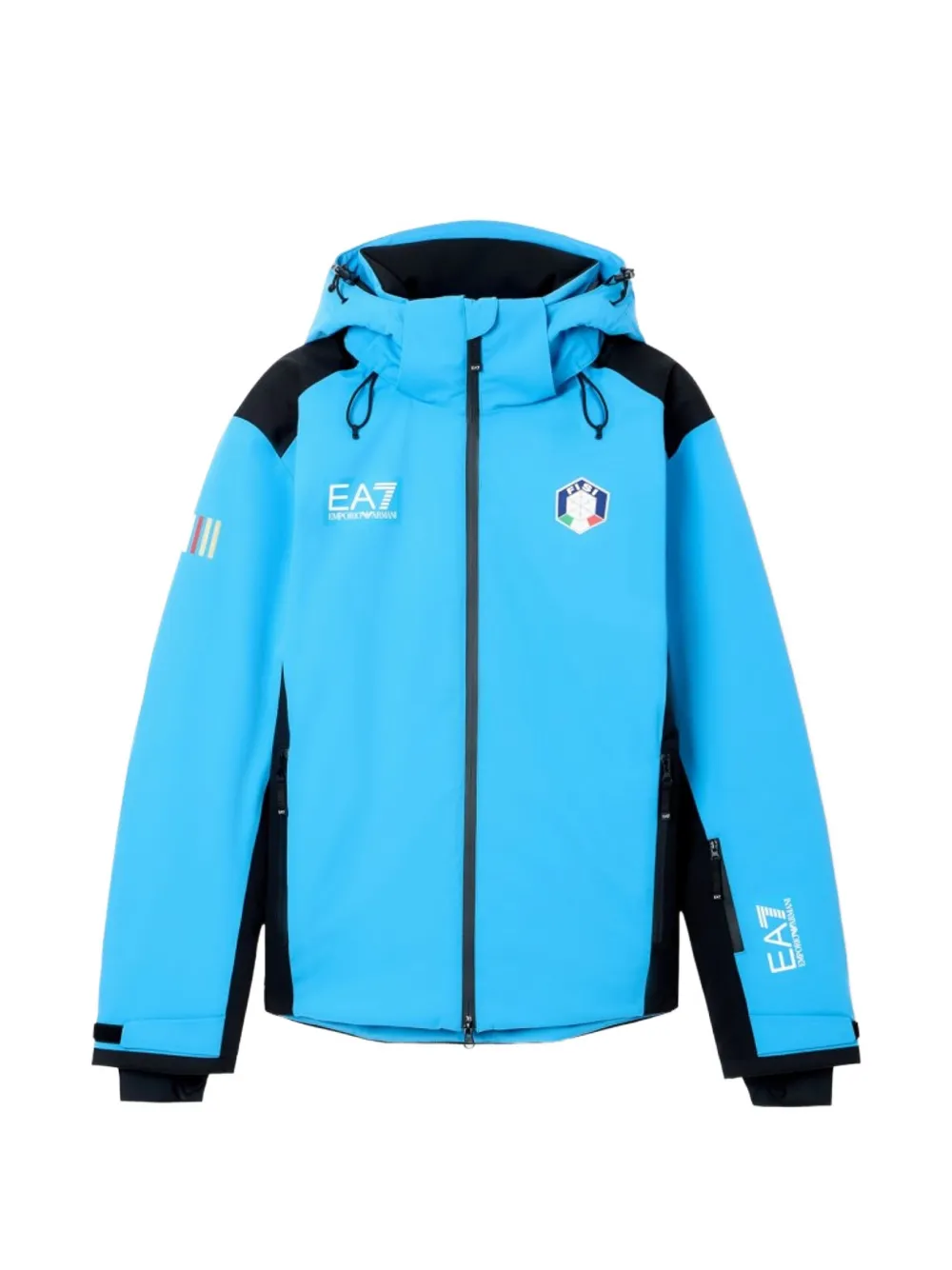 Ea7 Emporio Armani hooded zip jacket - Blau