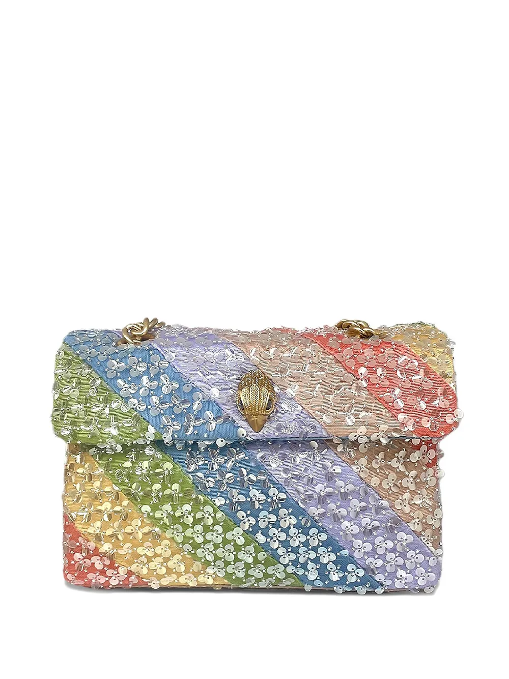 Kurt Geiger London sequin-embellished shoulder bag - Blu