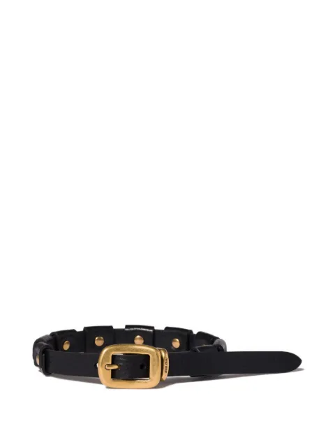 Miu Miu leather bracelet with buckle