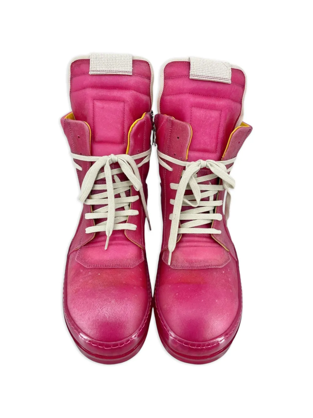 Rick Owens Geobasket "Hot Pink" sneakers Roze