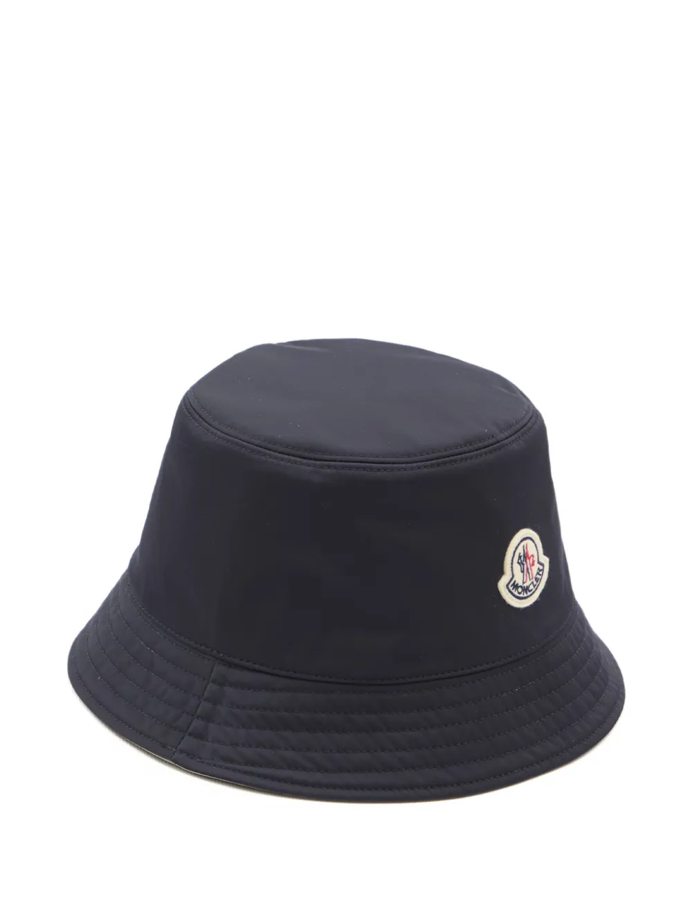  Moncler Reversible Logo-patch Bucket Hat - Neutrals 