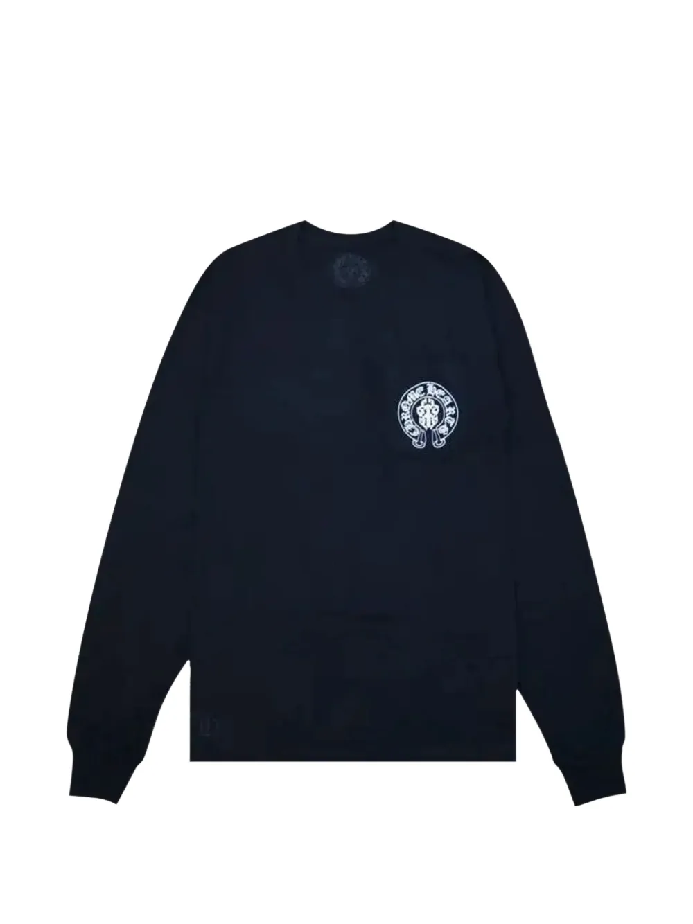 Chrome Hearts flag long-sleeved T-shirt - Nero