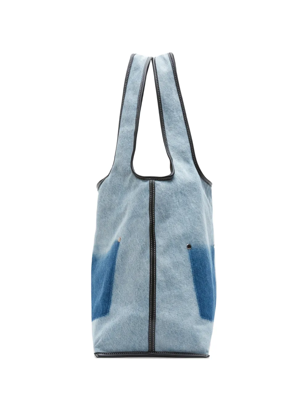 3.1 Phillip Lim Shopper met vlakken en zak Blauw