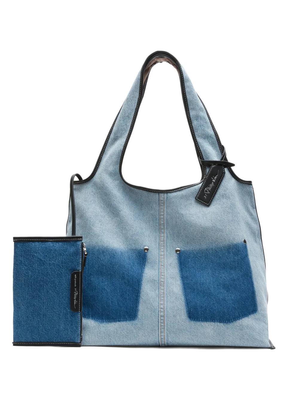 3.1 Phillip Lim panelled pocket tote bag - Blu