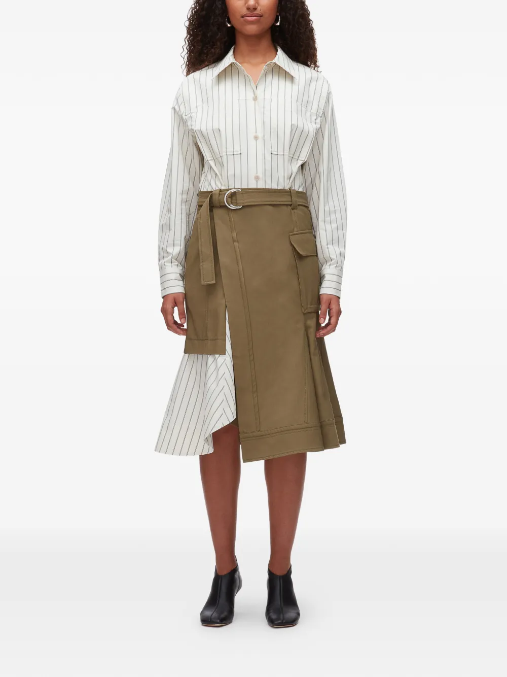  3.1 Phillip Lim Cargo-pocket Midi Dress - Neutrals 