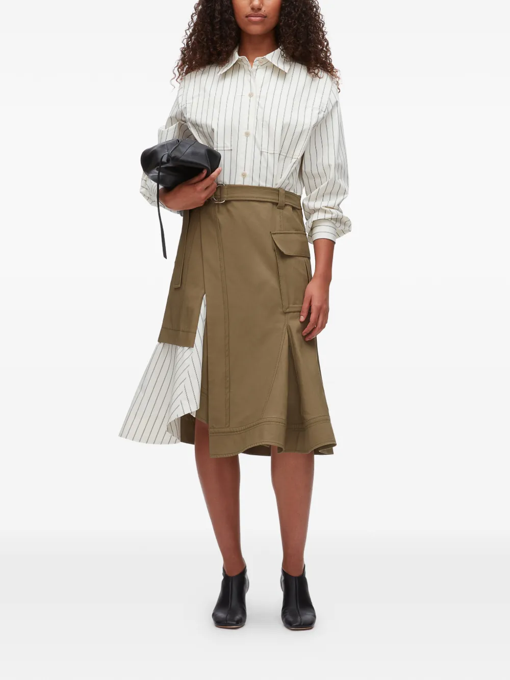  3.1 Phillip Lim Cargo-pocket Midi Dress - Neutrals 