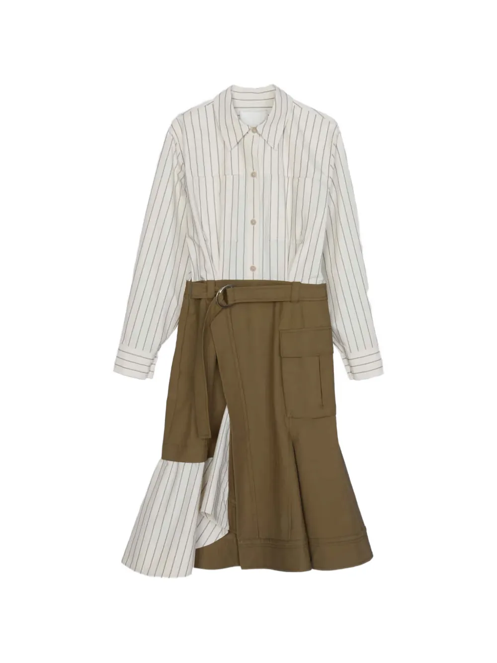 3.1 Phillip Lim cargo-pocket midi dress - Toni neutri