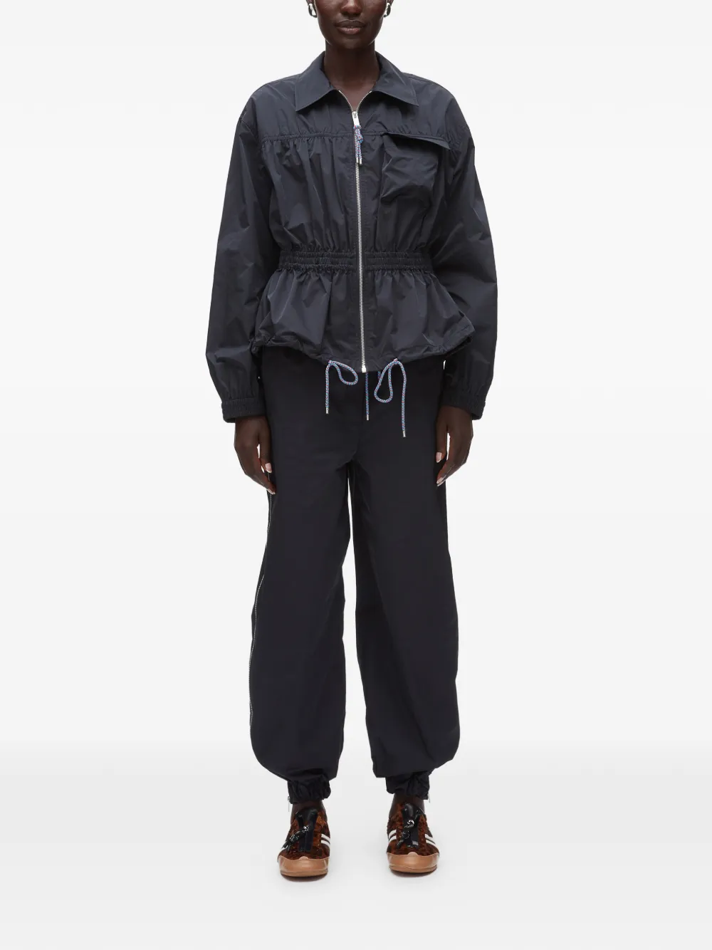 3.1 Phillip Lim Bomberjack met trekkoord Blauw
