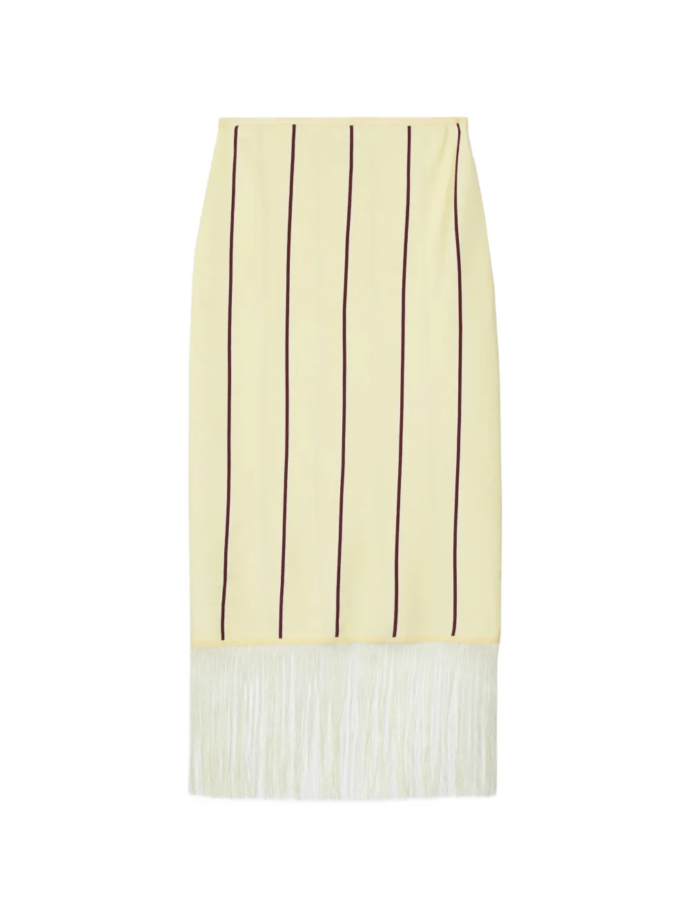 3.1 Phillip Lim striped fringe midi skirt - Giallo