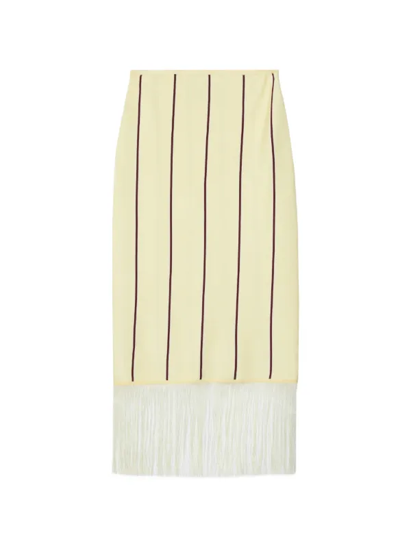 3.1 Phillip Lim ストライプ フリンジ スカート | イエロー | FARFETCH JP