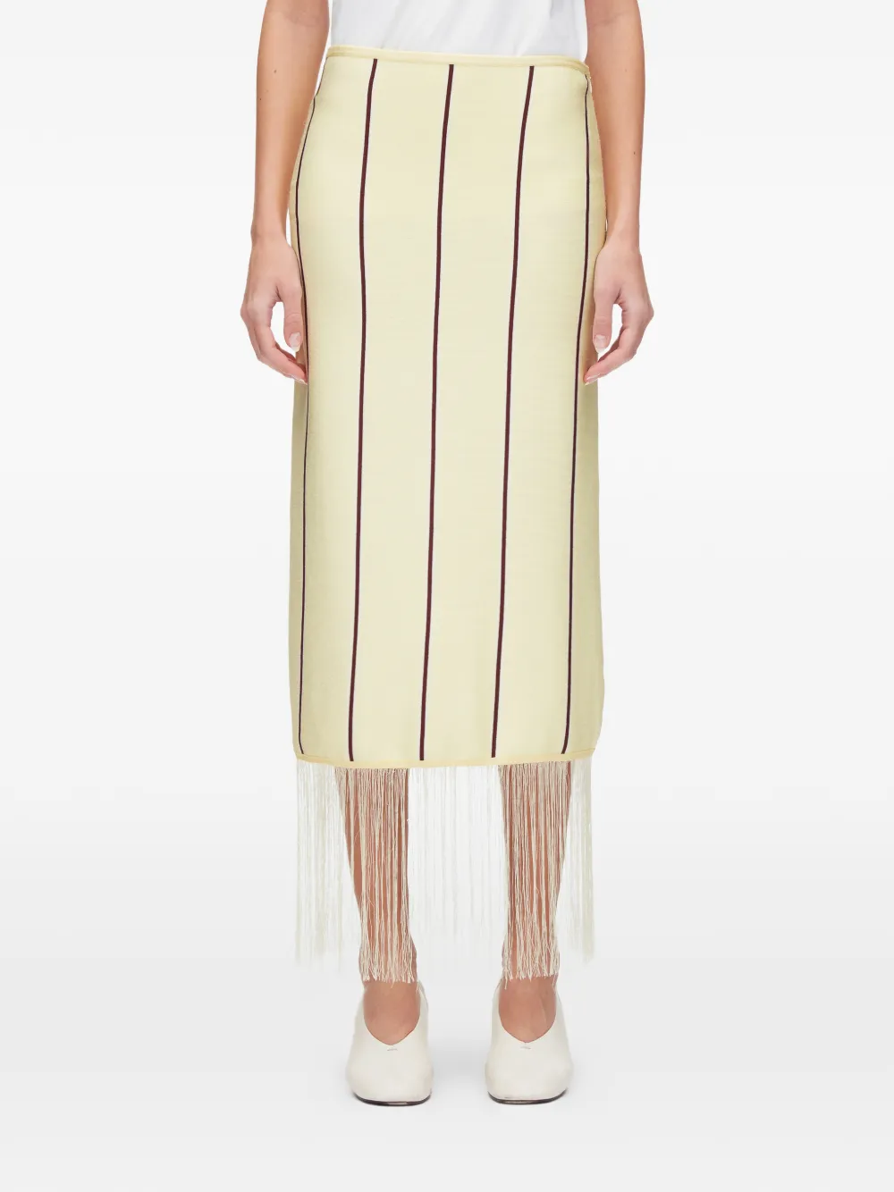 3.1 Phillip Lim Gestreepte rok Geel