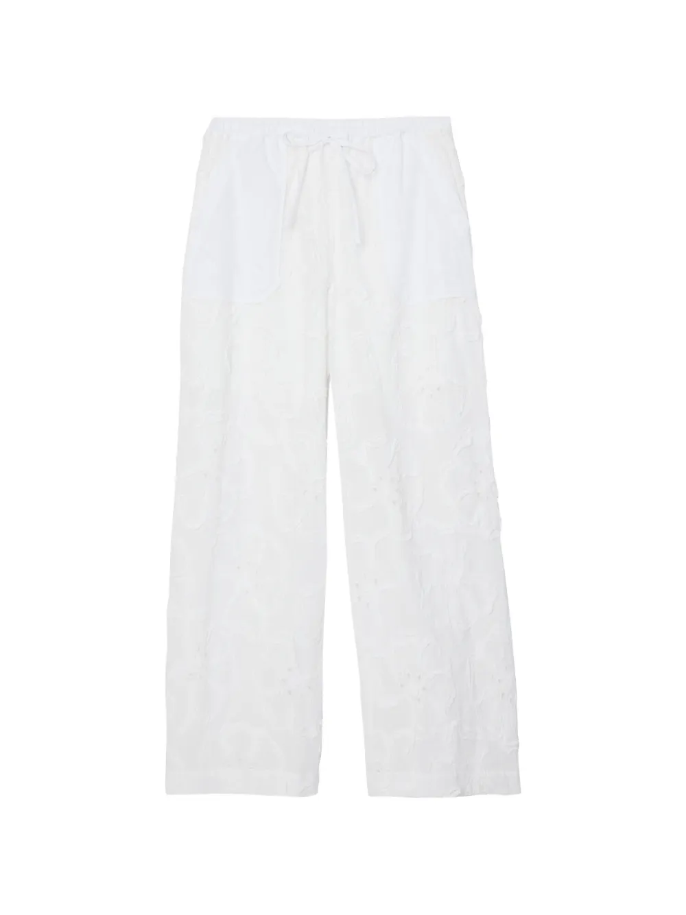 3.1 Phillip Lim Pantaloni a fiori - Bianco