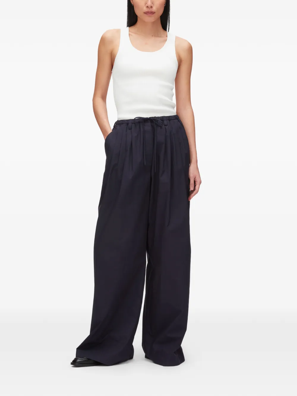 3.1 Phillip Lim Drawstring Wide-leg Trousers - Blue 
