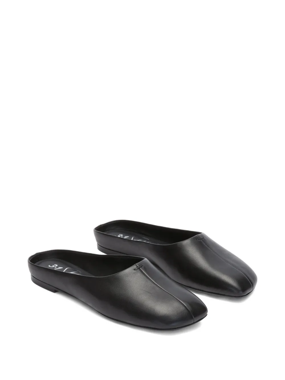 3.1 Phillip Lim ID flat mules Zwart