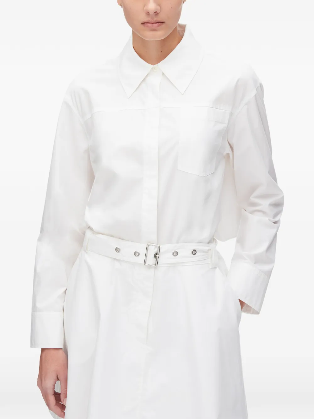 3.1 Phillip Lim Blousejurk met ceintuur Wit