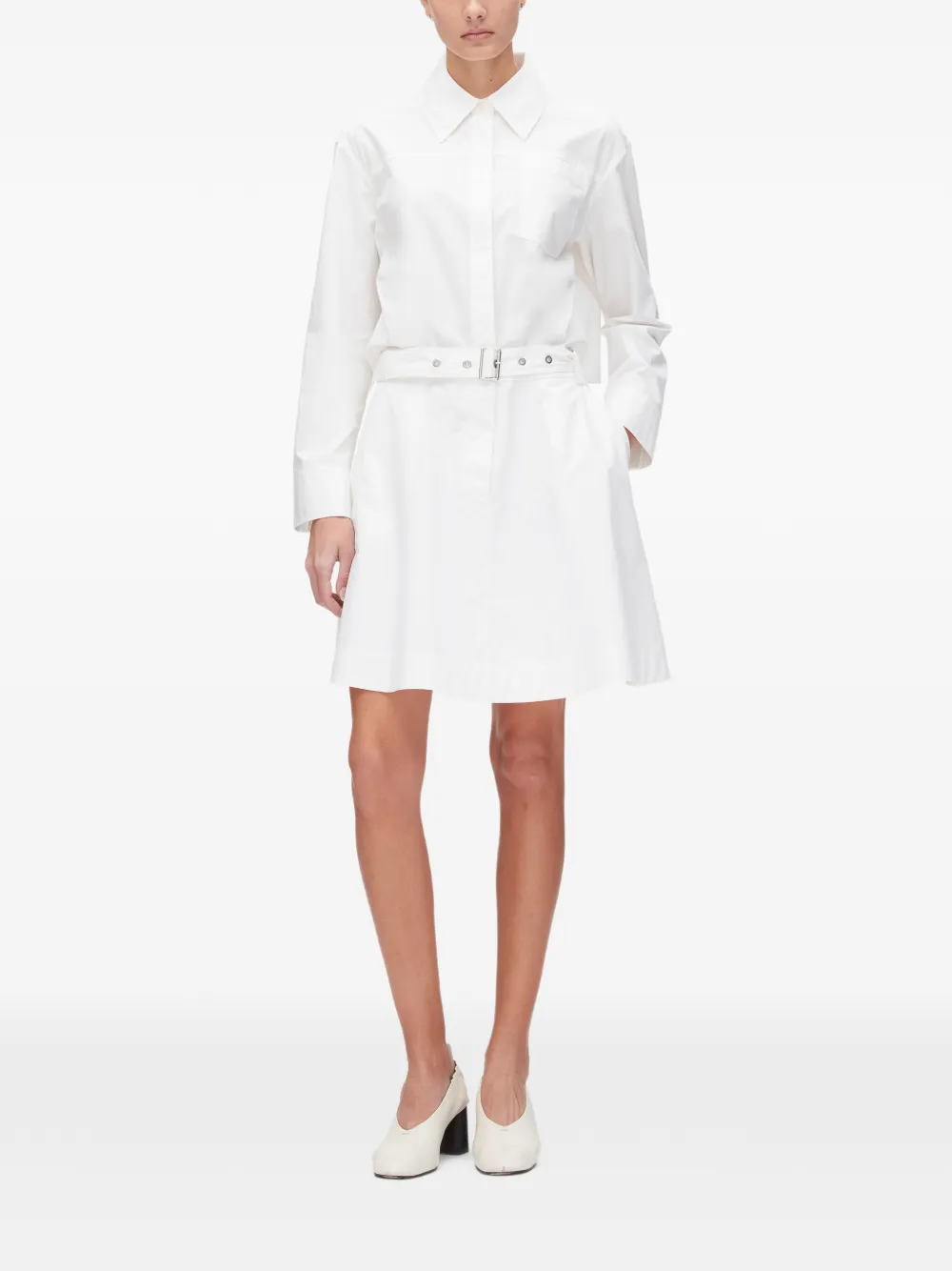 3.1 Phillip Lim Blousejurk met ceintuur Wit