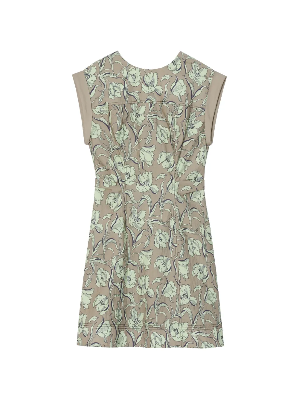 3.1 Phillip Lim floral tie back mini dress - Neutrals