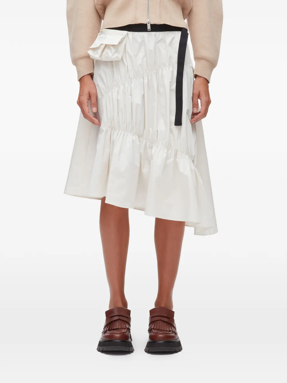 3.1 Phillip Lim Rok met ruches Wit