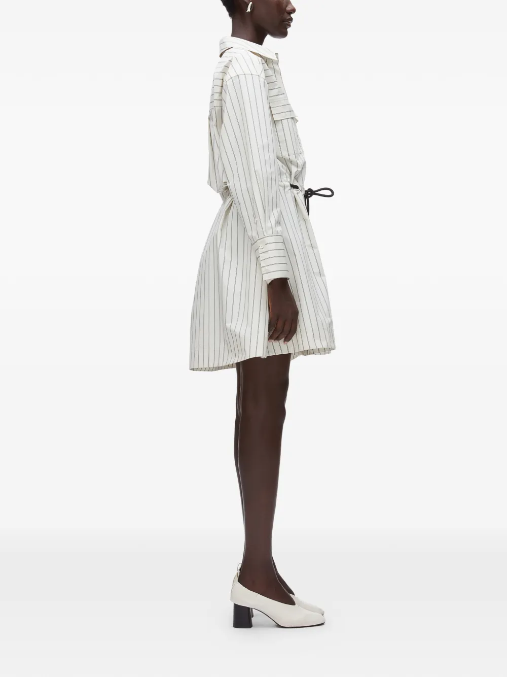 3.1 Phillip Lim Gestreepte mini-jurk Beige