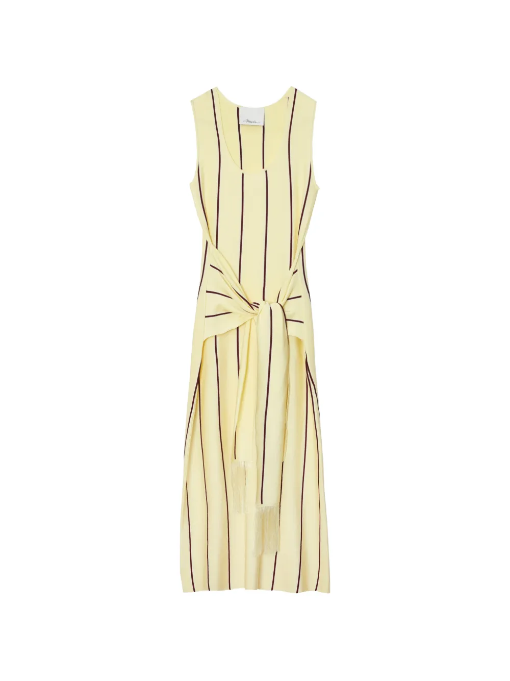 3.1 Phillip Lim striped tie-waist midi dress - Giallo